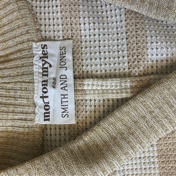 Elegant Cream and Gold Maxi Dress. Vintage Morton Myles. Dress and jacket - Picture 5 of 8